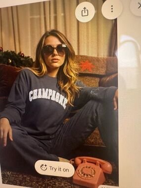 Wildfox Black Champagne oversized Pullover